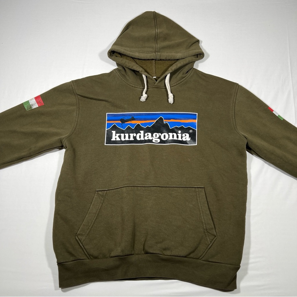 Kurdagonia Hoodie Sweatshirt Mens Medium Made in Turkey Special Operations green